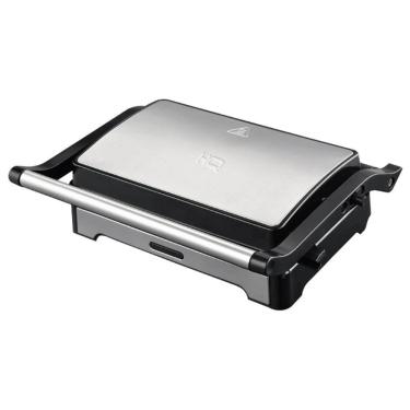 Imagem de Sanduichera e Mini Grill HQ 180º 1000W Antiaderente Inox HQ-SG002
