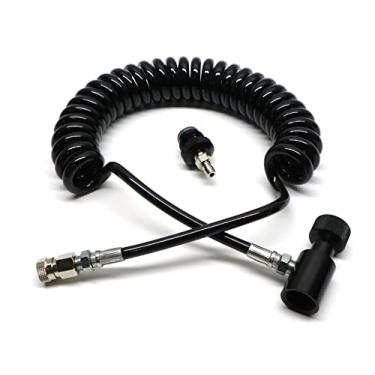 Imagem de Captain O-Ring Linha remota de luxo para tanques de ar de alta pressão de paintball (HPA)/CO2 (ajuste universal para todos os marcadores de paintball)