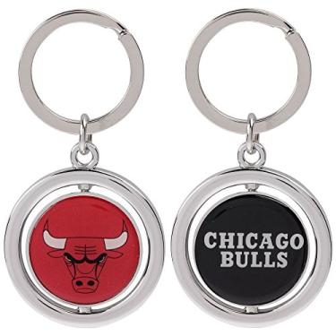 Imagem de Chaveiro NBA Chicago Bulls Basketball Spinner, vermelho, tamanho único