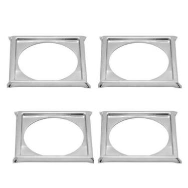 Imagem de Kit C/3 Porta Grelha Ralo Click 15x15 Suporte Cromado Inox - Montelar 