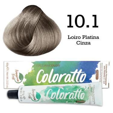 Imagem de Coloração Coloratto 10.1 Loiro Platina Cinza  Itallian Color
