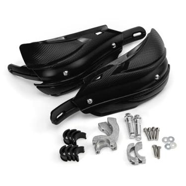 Imagem de Protetores de mão universais de motocicleta para quadriciclo motocross off-road para i KDX200 KLR650 KX450F para WR250R (preto)