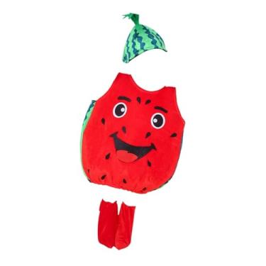 Imagem de UGPLM Fantasia infantil de melancia, linda e leve, para festa de Halloween e feriado, S