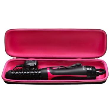 Imagem de L LTGEM Estojo Rígido De Eva Para Secador E Modelador Cabelo Revlon One Step Root Booster Round Brush - Bolsa Protetora Transporte Armazenamento, Rosa