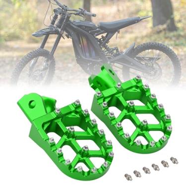Imagem de smotrcc Apoios Para Os Pés Cnc Surron, Pedais De Motocicleta Compatíveis Com Surron Light Bee Xs Segway X260 X160 Talaria Sting Mx3 Mx4 Xxx Dirt Bike - Verde