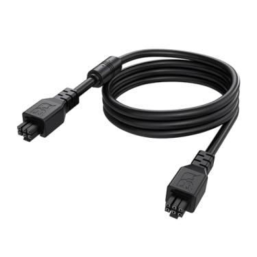 Imagem de BIQU Panda AMS/2 Pro Cabo de extensão 6 pinos 1 m compatível com impressoras 3D Bambu-Lab P1P/P1S/X1C/H2D (não para A1/A1 Mini), cabo de extensão AMS de alta durabilidade macho para macho com filtro