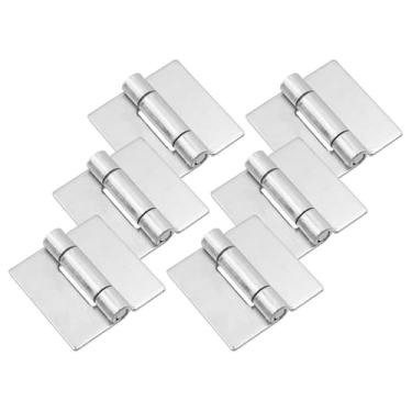 Imagem de HEVSTIL 6 peças de dobradiças soldáveis resistentes, dobradiça de saída soldada na dobradiça design de dobradiça de extremidade de aço para portões e portas pesados, resistente à corrosão e ferrugem
