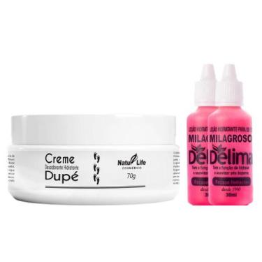 Imagem de Kit para Cuidado com os Pés: Loção Delima Milagroso +  Creme Dupé - Hi
