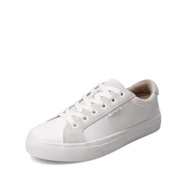 Imagem de Taos Calçado feminino Heart & Soul Lux Tênis, Camurça branca/gelo, 38