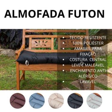 Imagem de Almofada funton para cadeira e banco 100x40 cm lisa - Riqueza Textil, 