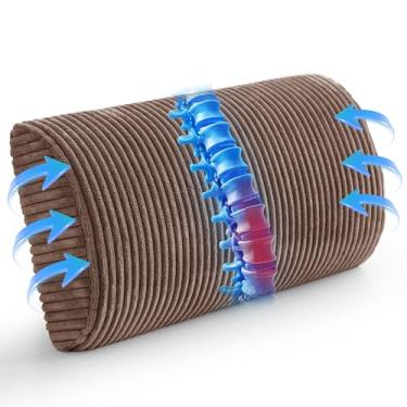 Imagem de HIGOGOGO Almofada de suporte lombar para cadeira reclinável/poltrona/sofá, almofada de suporte de espuma viscoelástica para idosos, almofadas reclináveis para descanso das costas, alívio da dor