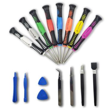 Imagem de Kit Chaves Ferramenta Manutenção Celular Tablet Abrir Peças 16un - Xtr
