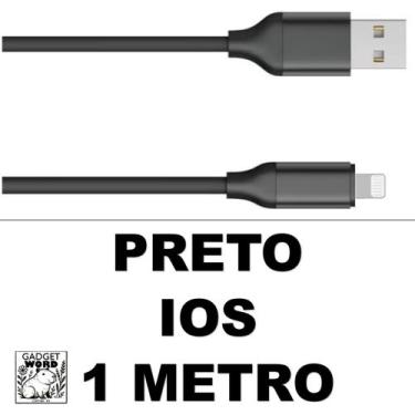 Imagem de Cabo 2 Metros Carregador Silicone 1 e 2 Metros Colorido Iphone V8 e Ty