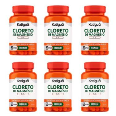 Imagem de Kit 6 Cloreto De Magnésio P.a 60 Capsulas. Katigua