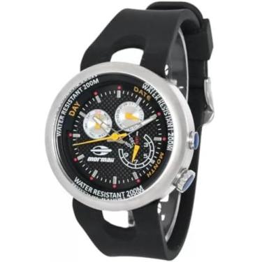 Imagem de Relógio Mormaii Masculino Pro Prata Mergulho Prova dÁgua Original  MO6