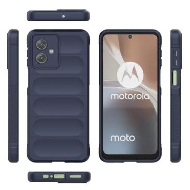Imagem de Capa compatível com Motorola Moto G54 5G, compatível com Motorola Moto G54 Power, TPU macio compatível com Motorola Moto G54 5G XT-2343-1, capa azul