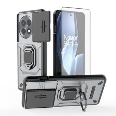 Imagem de Asuwish Capa de telefone para OnePlus 13R 5G/Ace 5/Ace 5 Pro 2025 com capa deslizante para câmera de vidro temperado, suporte de anel, suporte robusto e fino para celular One+ 13 R R13 Ace5 feminino