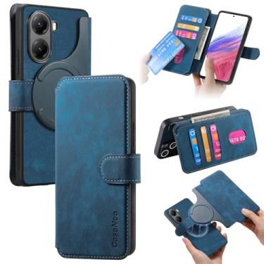 Imagem de Fofvccv Capa carteira para Xiaomi Poco X7 Pro, capa de couro flip com compartimentos para cartões, capa de telefone com suporte magnético destacável com bloqueio de RFID para Xiaomi Poco X7 Pro, CXMG