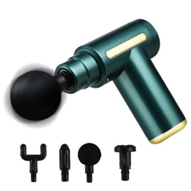 Imagem de Massageador Portátil, Massageador de Percussão, Vibratório Elétrico Pessoal com 4 Cabeças Substituíveis para Pernas Costas Pescoço Ombros Cabeça Rosto e Corpo para Homens Mulheres e Idosos