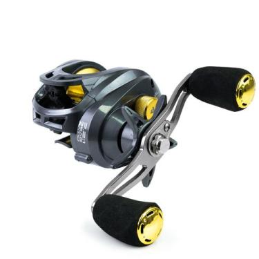 Imagem de Carretilha M21 PRO Graphite Gold Direita - Albatroz Fishing