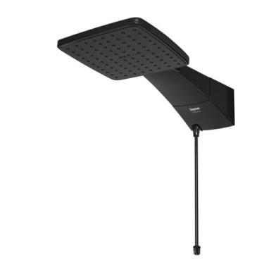 Imagem de Chuveiro Ducha Eletrônico Quadratta Preto 220v 7700w Zagonel