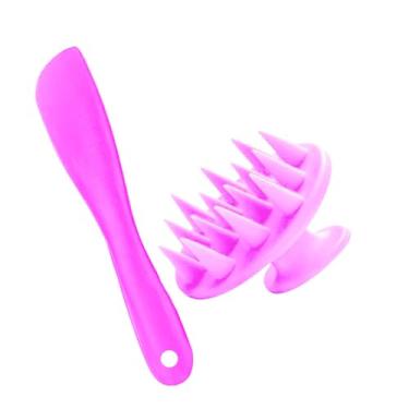 Imagem de Kit Massageador Lavatório de Silicone e Espátula (LILAS)