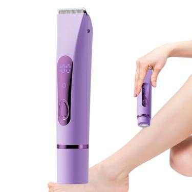 Imagem de Aparador Elétrico para Pelos Corporais | Lâmina Feminina Facial com Recarga - Aparelho Multifuncional Portátil Para Coxas Rosto Braços Barba Sobrancelhas Pernas e Zona Íntima