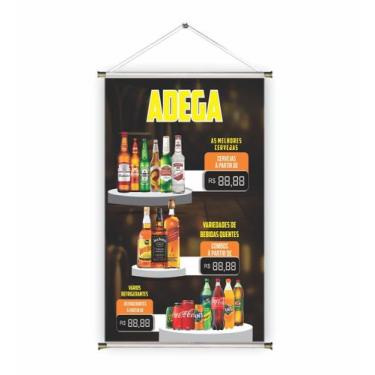 Imagem de Banner pronto Bebidas/Adega BA 049 medida 45x70 cm arte pronta
