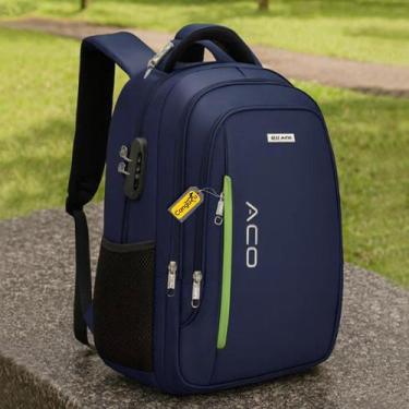 Imagem de Mochila Bolsa Masculina Feminina Notebook Anti Furto Reforçada Escolar