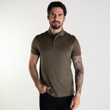 Imagem de Camisa Polo Tommy Hilfiger Liquid Cotton Militar-Masculino