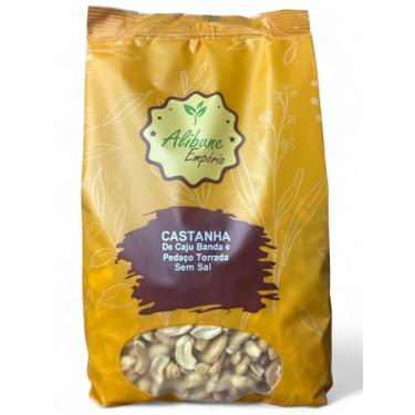 Imagem de Castanha De Caju Em Banda E Pedaços Torrada Sem Sal 1Kg Empório Alibune