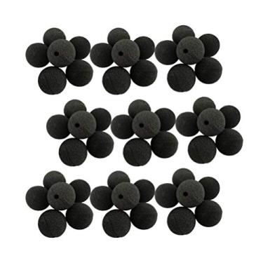 Imagem de Exceart – 50 peças de nariz de palhaço engraçado, palhaço, cosplay, palco de nariz, acessório para fantasia de Halloween, Natal, carnaval, quadrinhos, circo, fantasia de baile de máscaras, preto
