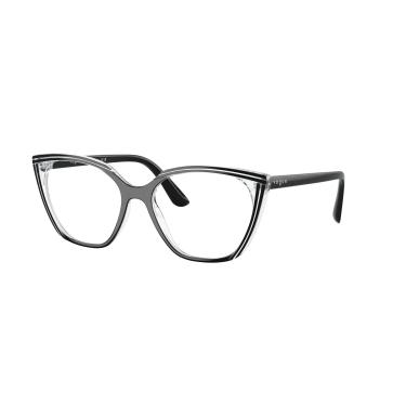 Imagem de Armação para Óculos Vogue Eyewear 0VO5450L 3014 Tam 55 / Preto/Transparente
