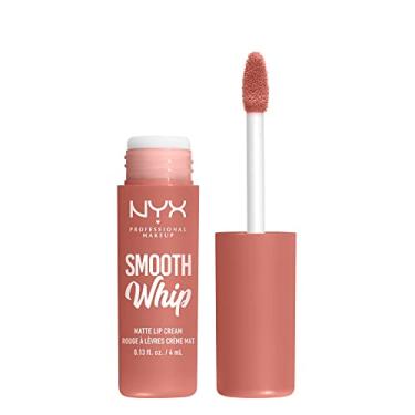 Imagem de NYX PROFESSIONAL MAKEUP Creme labial fosco liso, de longa duração, hidratante, batom líquido vegano - bochechas (nu rosa macio)