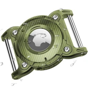 Imagem de Suporte de coleira para cães Airtag ONEONTA TPU verde impermeável