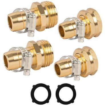 Imagem de Conector de reparo de mangueira de jardim LIULO TOOL 3/4 ou 5/8 de alu
