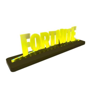 Imagem de Luminária Gamer Fortnite - Amarela - MK Displays