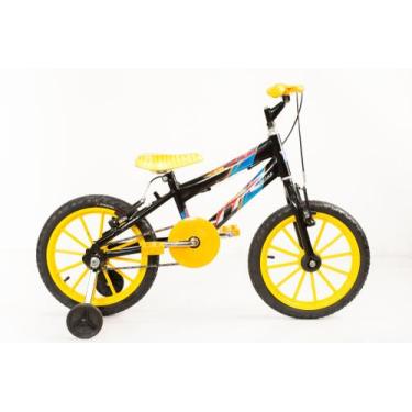 Imagem de Bicicleta Aro 16 Infantil vtc bikes, Preto, Amarelo