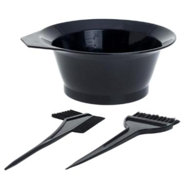 Imagem de Kit 3 peças Tintura Pintura para Cabelo 1 Pote 300 ml 1 Pincel e 1 Pen