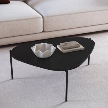 Imagem de Mesa de Centro Orgânica Pé Metal Complementos - Artesano Móveis