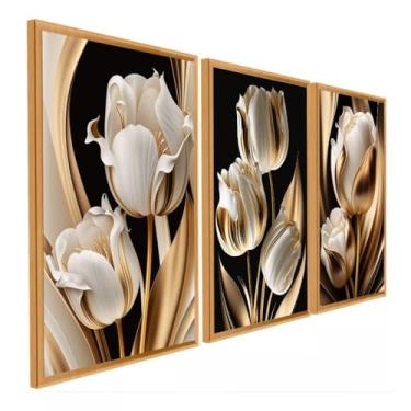 Imagem de Kit de Quadros Decorativos para Sala e Quarto - Quadros/Posters Decoração de Ambientes - Conjunto Luxuoso 3 Peças(05,20x30)