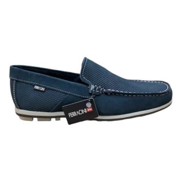 Imagem de Sapato Mocassim de Couro Masculino Ferracini Astral Marinho