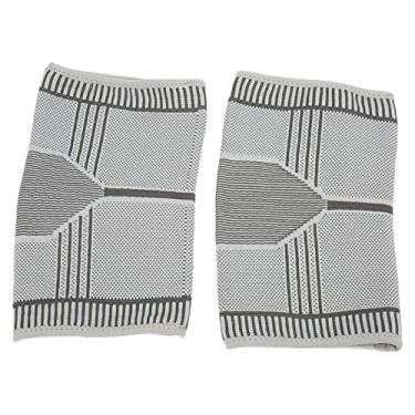 Imagem de Suporte de Cotovelo, Tecnologia de Tecelagem 3D Confortável, Cinta de Cotovelo de Grafeno Respirável, Leve para Voleibol (L)