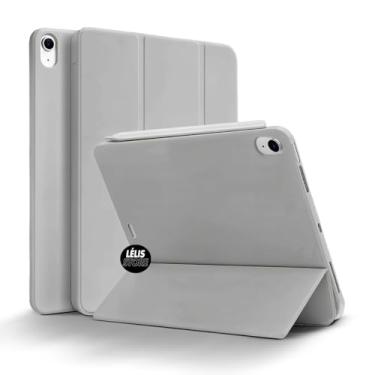 Imagem de Capa Case Anti Impacto Para iPad 10 10.9 10th Geração e iPad 11th 2025 Chip A16 com função sleep e suporte Com Compartimento Para Pencil Caneta Tampa Magnética PREMIUM (CINZA)