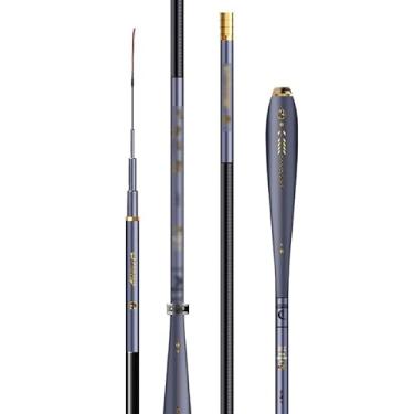 Imagem de Vara de Pesca de Viagem Vara de pesca para carpa cruciana, vara ultraleve e fina para plataforma fluxo, mão(Gray,4.8M)