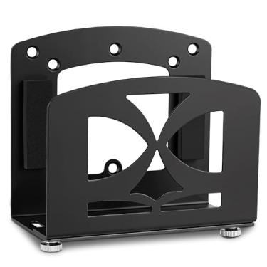 Imagem de JinLunar Suporte de parede ajustável para dispositivo pequeno ou suporte VESA atrás do monitor para reprodutor de mídia de streaming, Switch, WII, caixas de cabos, modems, roteador, alimentação, mini