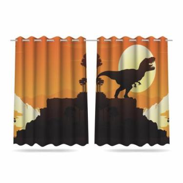 Imagem de Cortina Infantil Estampada 2,60 X 1,50m Dinossauro Mod 01 - DECORANDO 