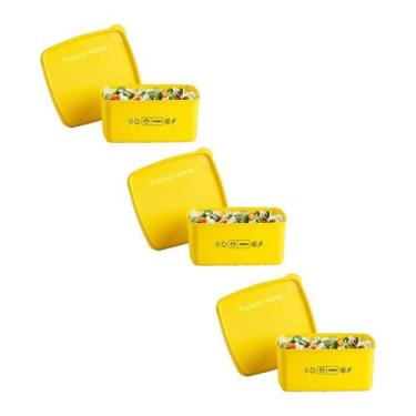 Imagem de Kit 3 Potes Herméticos Tupperware Jeitosinho Mix Arroz 400ml