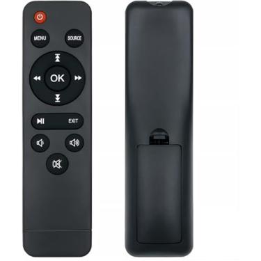 Imagem de JISIZKY Controle remoto de substituição compatível com TMY V08, para PANSEBA HI-04, para NISOO M10, para mini projetores AuKing M8-F