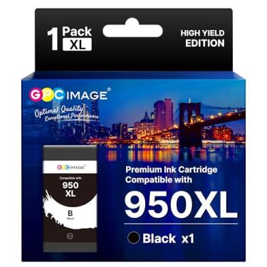Imagem de GPC Image Pacote combo de cartuchos de tinta 950XL e 951XL compatível com HP 950 951 cartuchos de tinta combo uso para OfficeJet Pro 8600 8610 8615 8620 8625 8100 8630 8660 276DW 251DW, preto